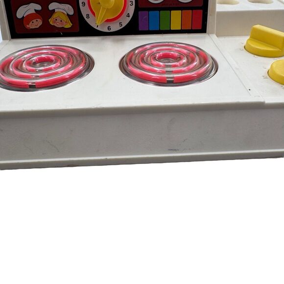 Vintage 1978 Fisher Price Cook Top Stove Magic Burners Bell #919 Pretend Play - Picture 8 of 16